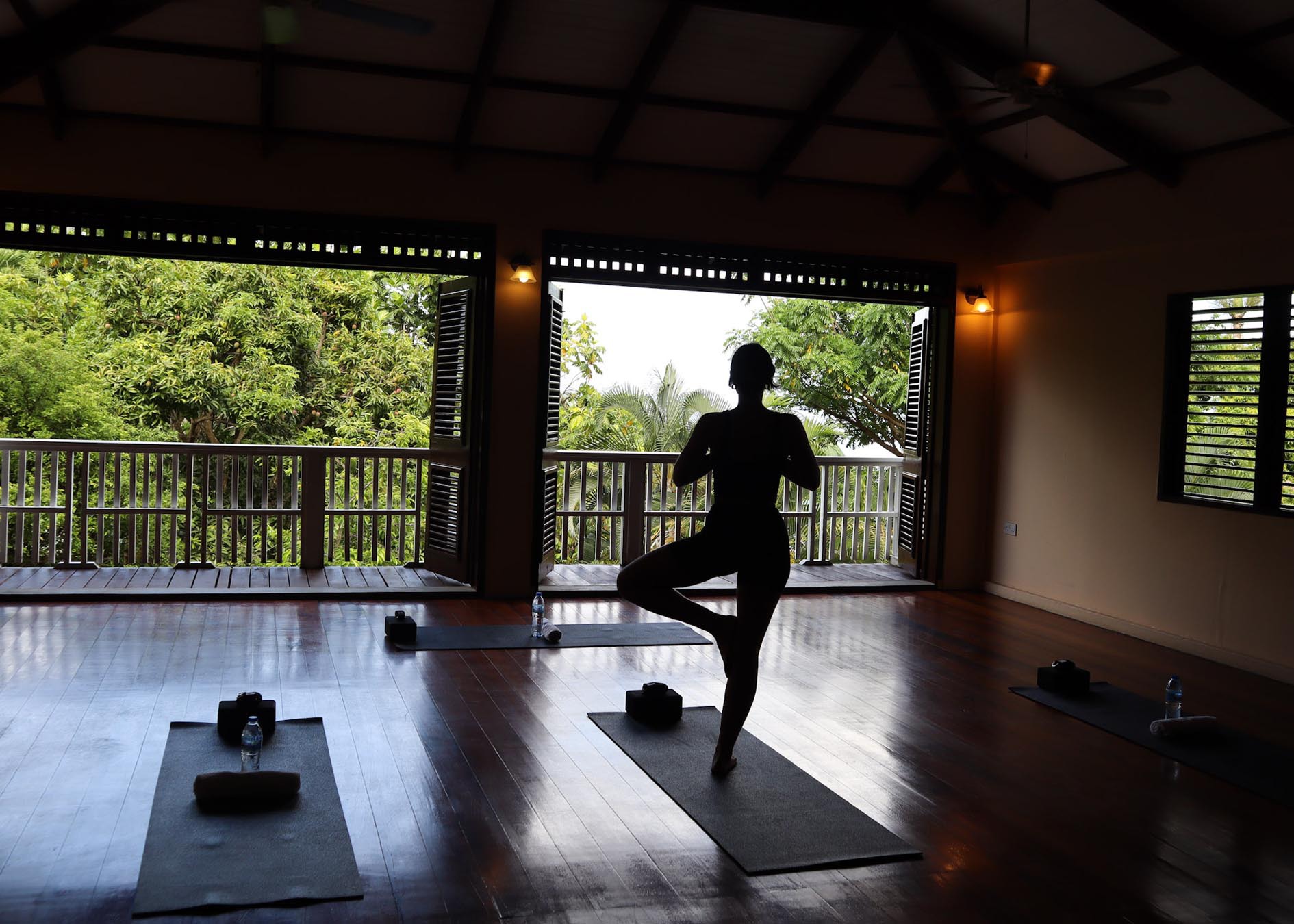 Woman doing yoga