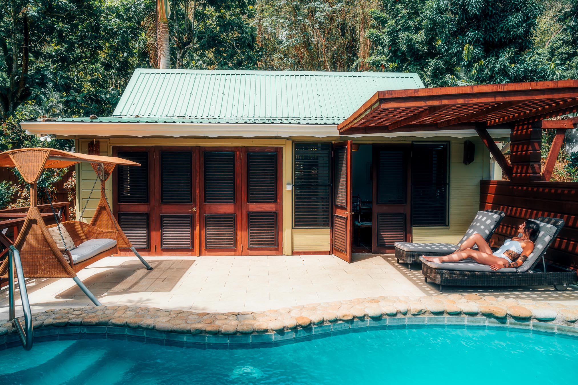 Villa and pool