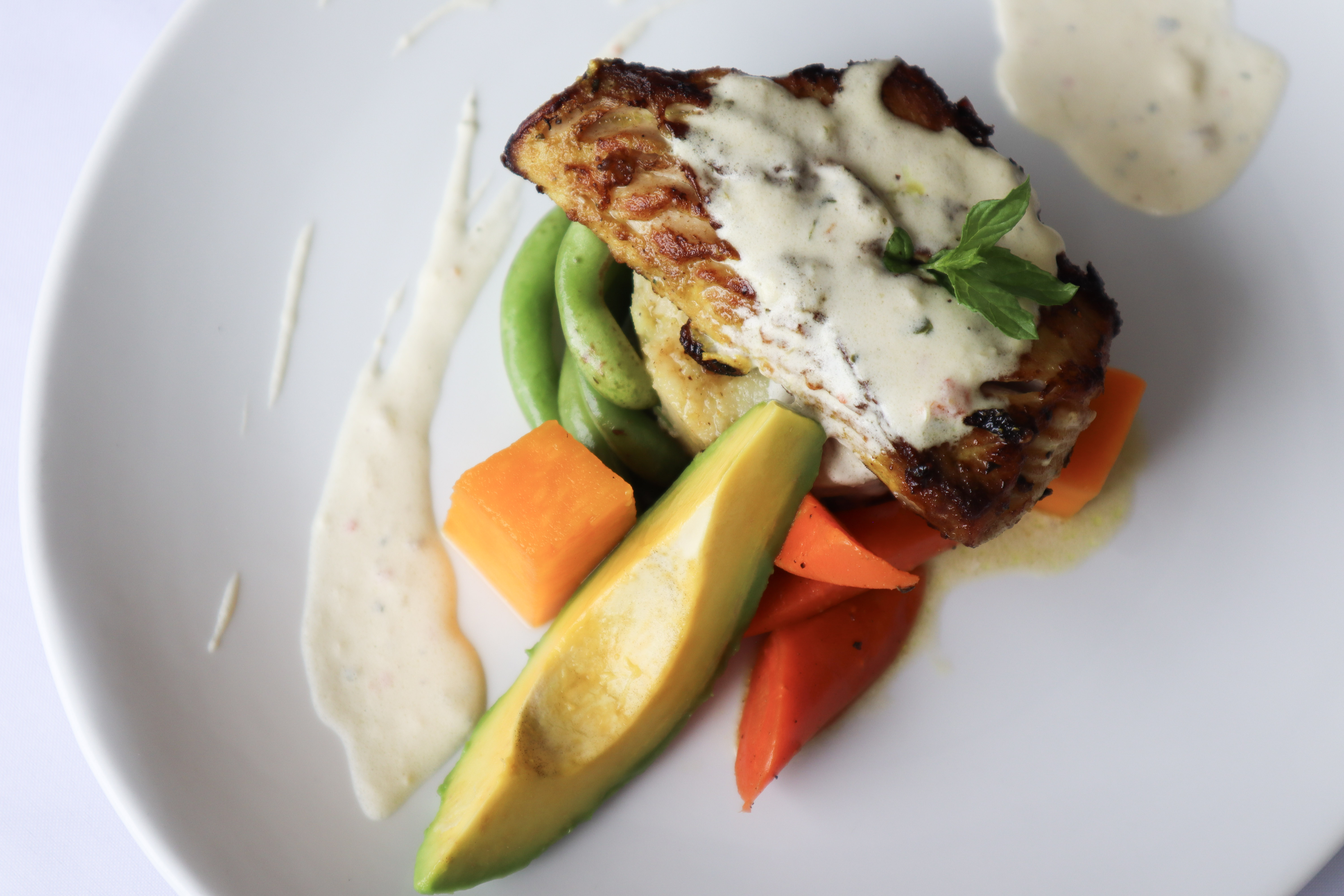 Plate with salad
